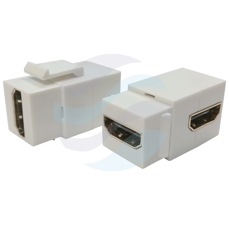 Moduł keystone, gniazdo HDMI / gniazdo HDMI dolne wejście, biały 1