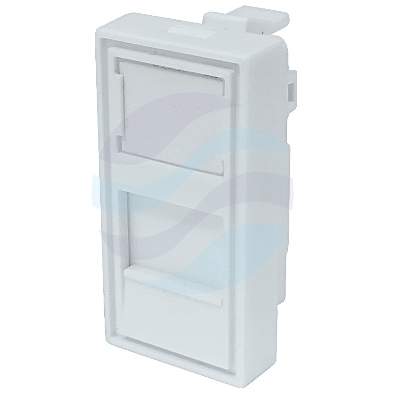 Digitus DN-93802-1-SH Adapter 22.5x45mm z przesłoną do modułów keystone, biały 1