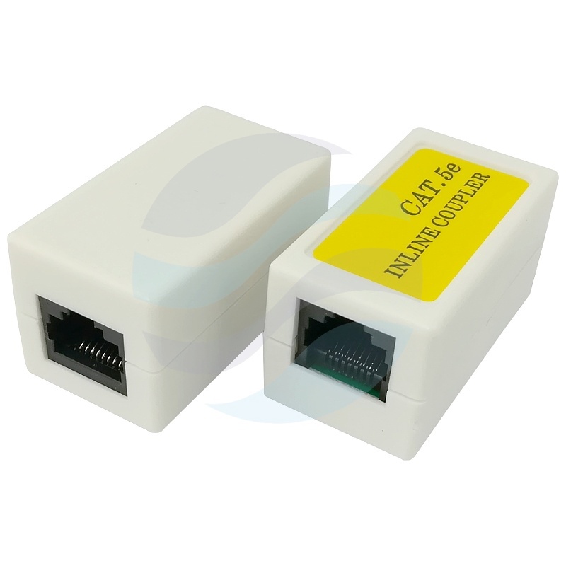 Łącznik modularny 8p/8c 2xRJ45 kat.5e UTP 1