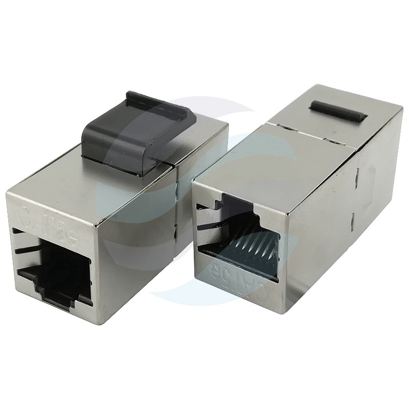 Łącznik modularny Keystone RJ-45 STP kat.5e, 2x gniazdo RJ45, ekranowany 1