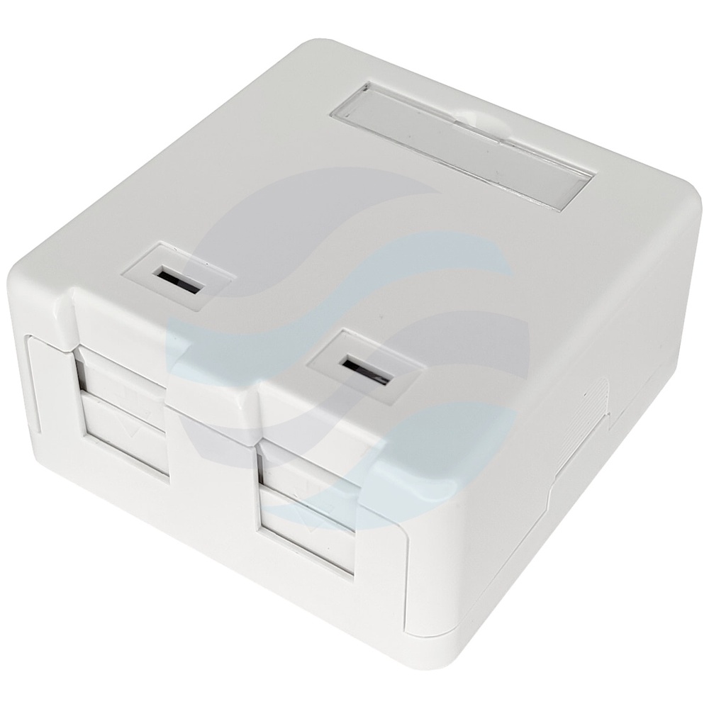Gniazdo natynkowe modularne na 2 moduły keystone 1
