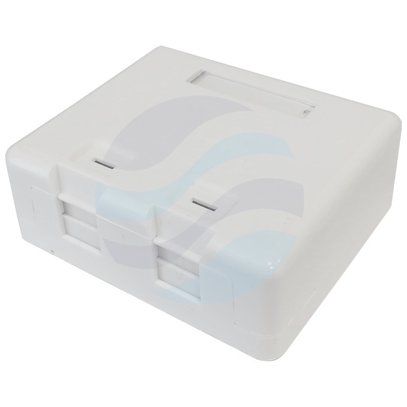 NEKU Gniazdo natynkowe modularne na 2 moduły keystone Mediabox 1