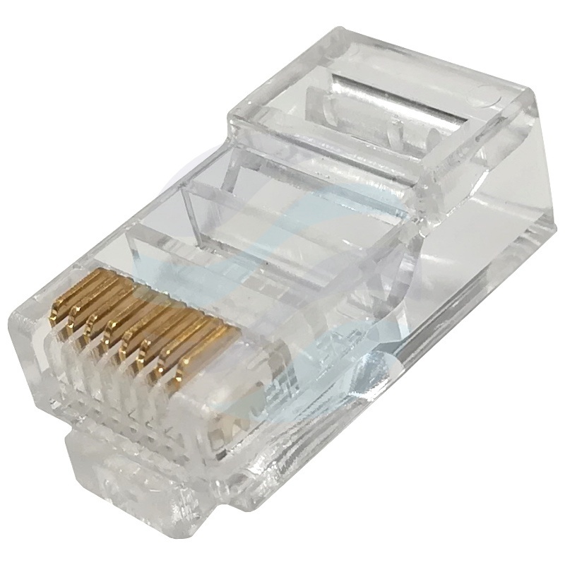 Wtyk RJ45 przelotowy 8p/8c kat.5e UTP drut - opak. 100szt. 1