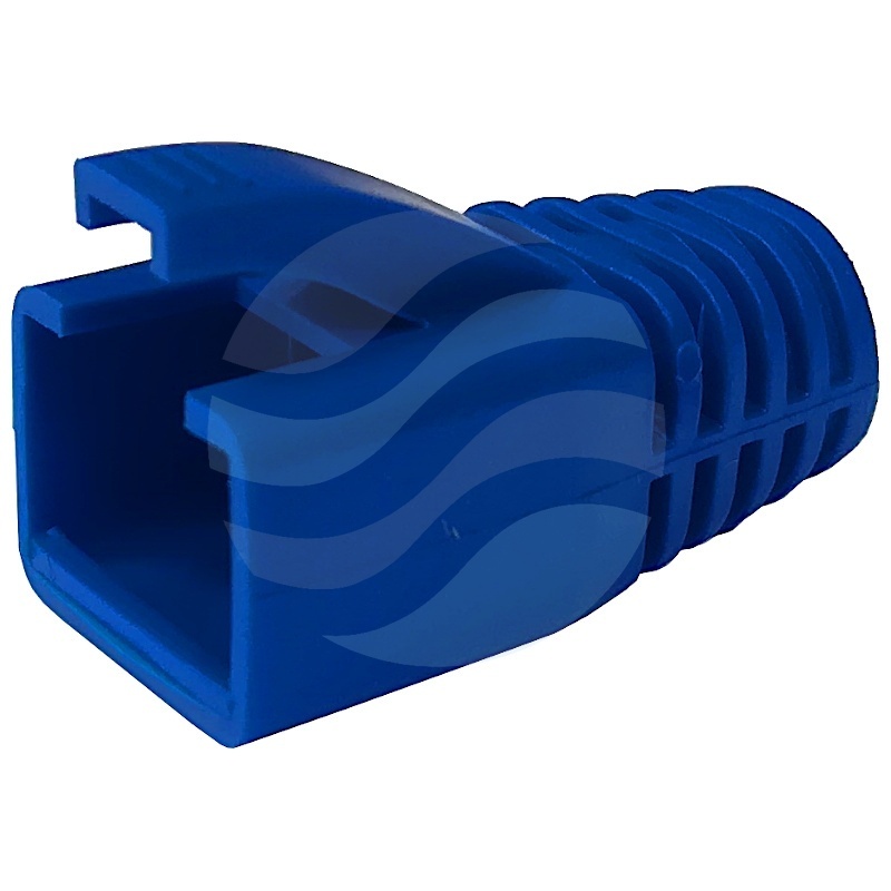 Osłonka wtyku RJ45 kat.6A/7, zewnętrzna niebieska - opak. 100szt. 1