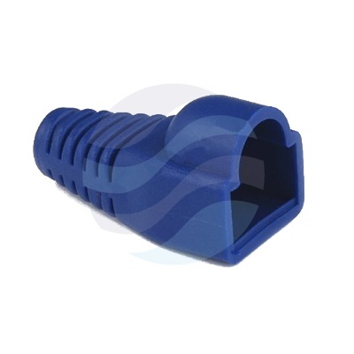Osłona wtyku RJ-45 (0751), zewnętrzna niebieska, ochrona zapadki, dł. 28,5mm - opak. 100szt. 1