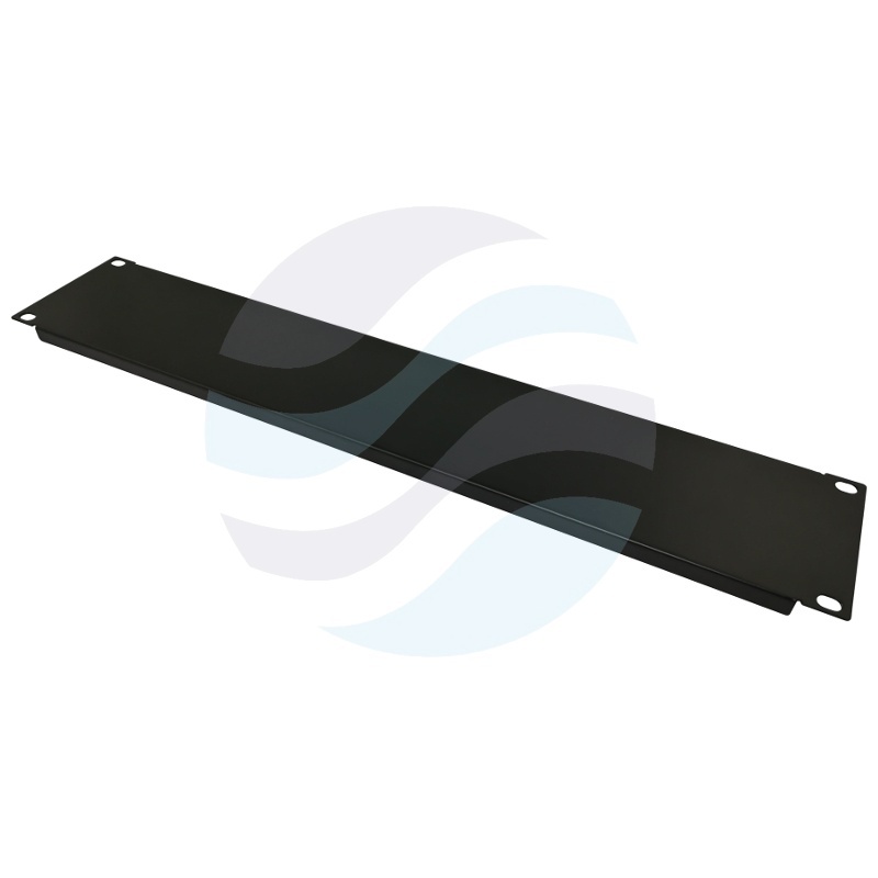 Panel maskujący / zaślepiający Rack 19" 2U, czarny 1