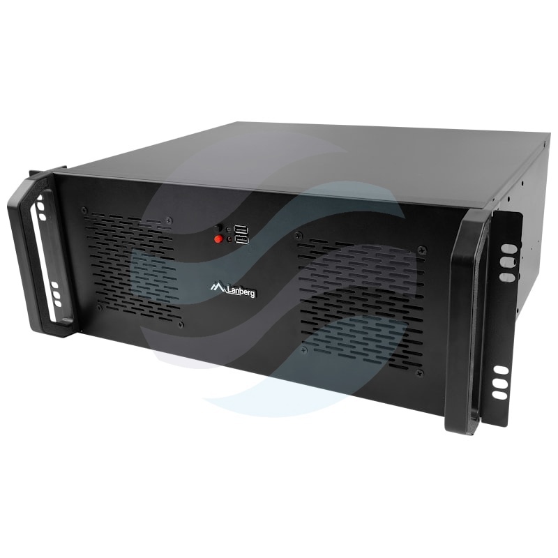LANBERG SC01-3504-10B Obudowa serwerowa Rack 19" 4U ATX, gł. 350mm, stal SPCC, 2x USB 2.0, czarna 1