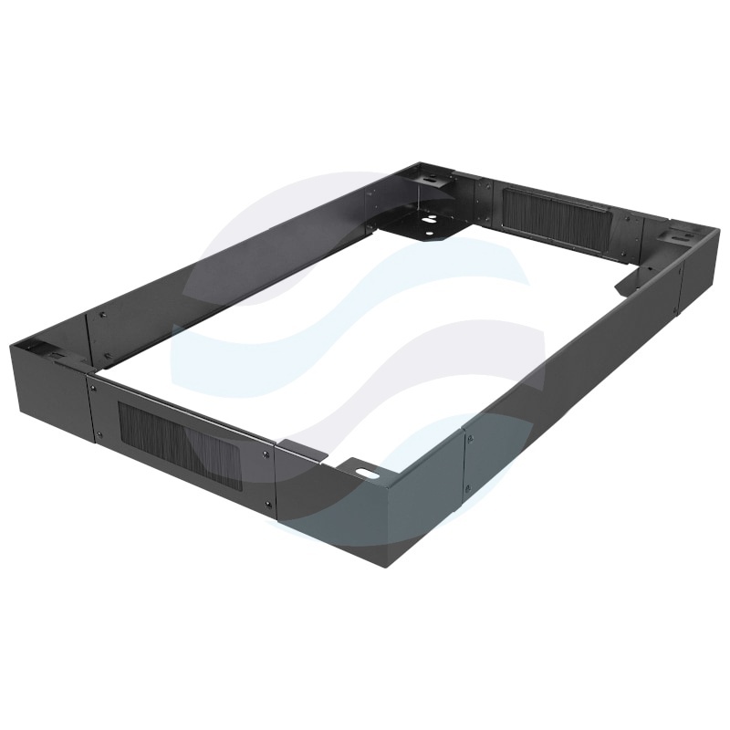 LANBERG CK01-60-B Cokół stalowy do szaf Rack 19" 600x1000mm, wys. 100mm, 2x przepust kablowy, do szaf FF01/FF02, czarny 1