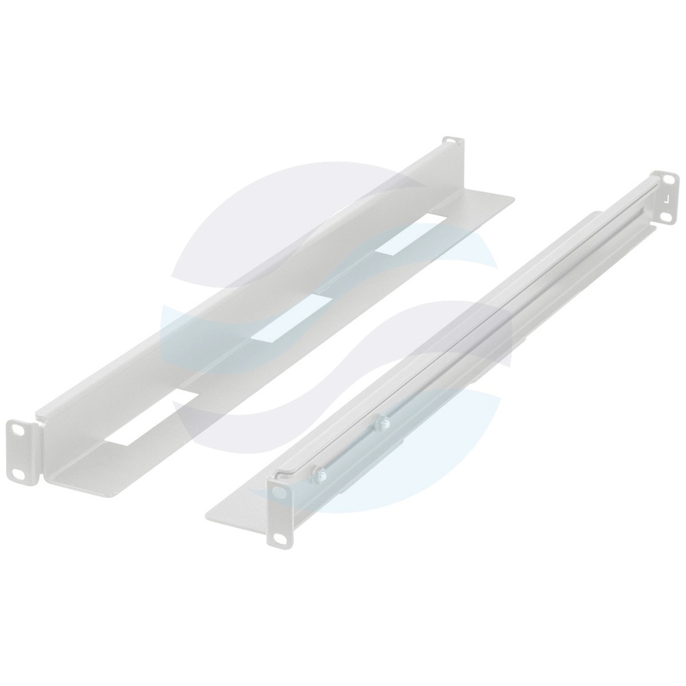 LANBERG AK-1902-S Szyny montażowe 1U do szafy Rack 19" regulowane 650-1090mm, nośność 90kg, do szaf 800-1200mm, szare 1