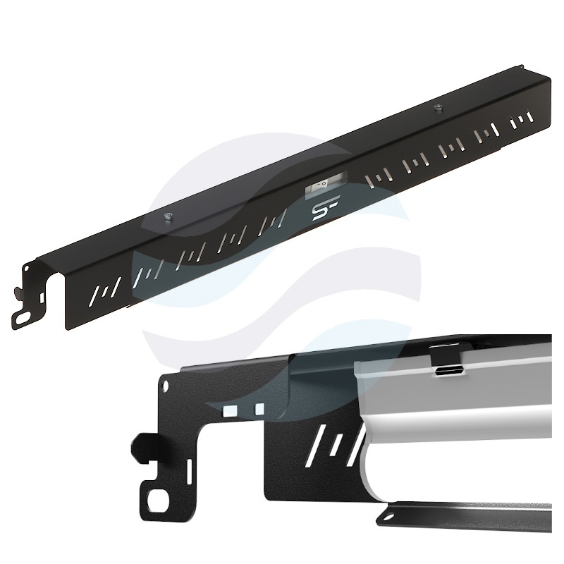 Panel oświetleniowy LED Rack 19" 1U 5W 405lm 6500K, przełącznik ON/OFF, 220-240V, IP20, zakres -20°C do +45°C, czarny 1