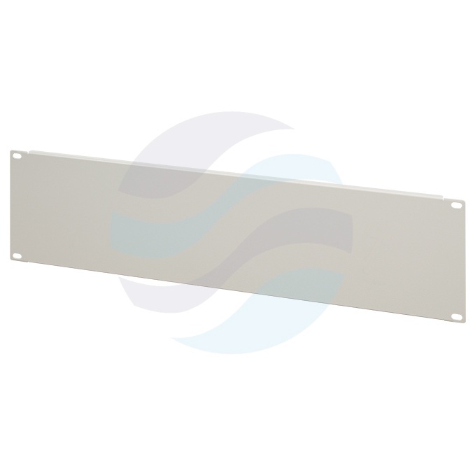 Panel maskujący / zaślepiający Rack 19" 3U, stal, szary 1