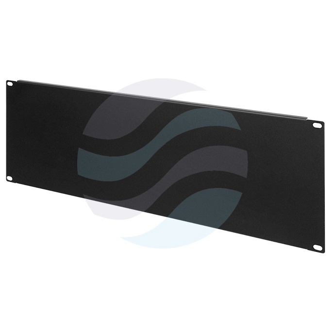 Panel maskujący / zaślepiający Rack 19" 4U, stal, czarny 1