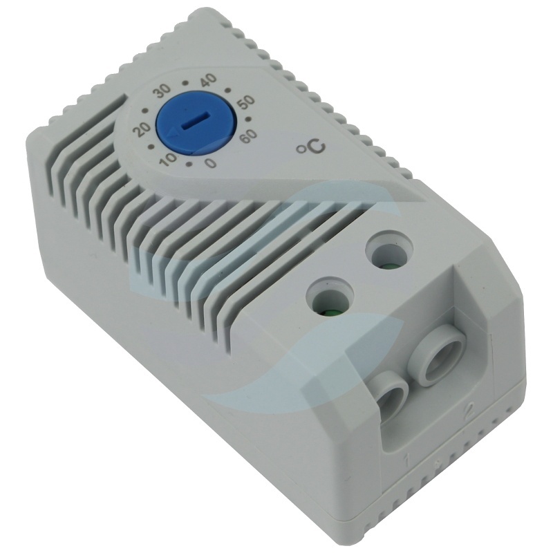 Termostat jednofunkcyjny zamykający do sterowania pracą wentylatora NC 230VAC zakres 0‑60 °C, biały 1