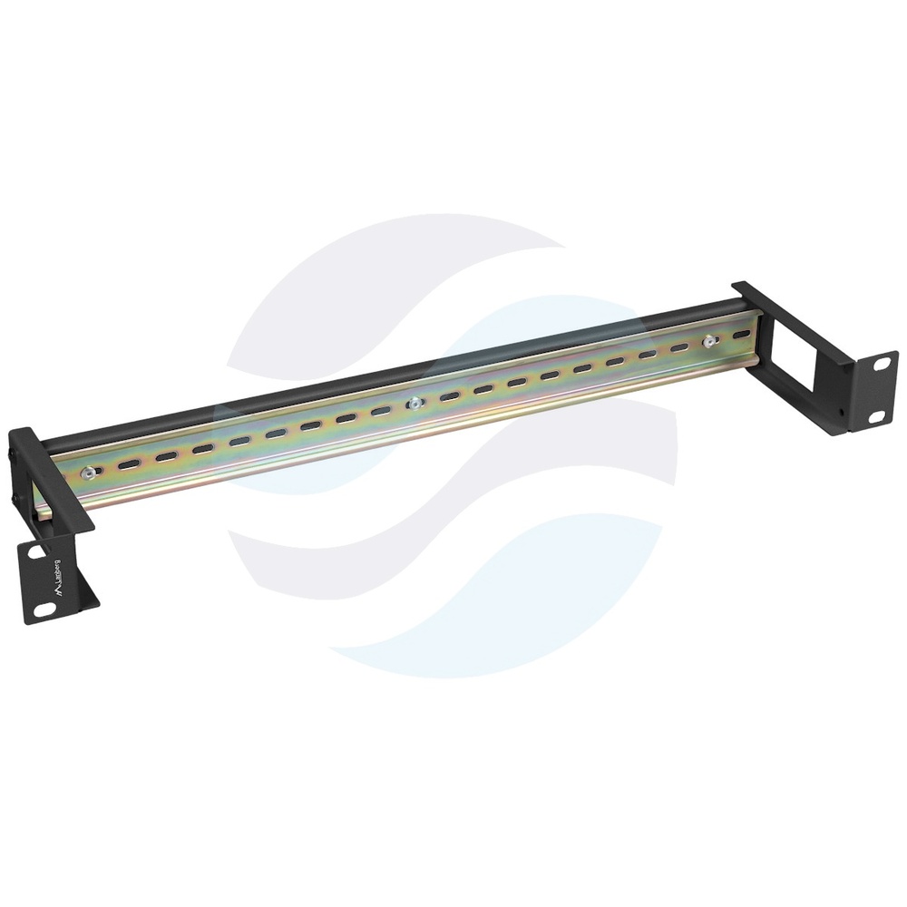LANBERG Szyna montażowa DIN TS-35, Rack 19" 1U, czarna 1
