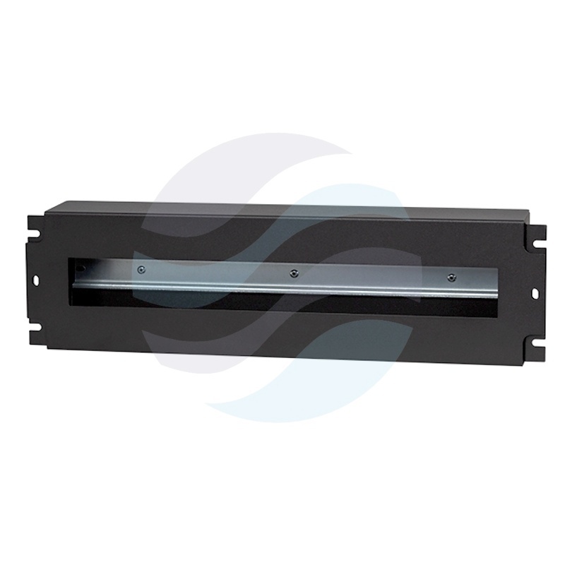 Panel dystrybucji napięć Rack 19" 3U, 22xS, dłg. 60mm, czarny 1