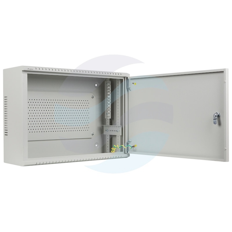 LANBERG WAF1-5203-04-00S Szafka instalacyjna rack 19" 4U+3U 540x200, wisząca niskoprofilowa, metalowa, złożona, szara 1