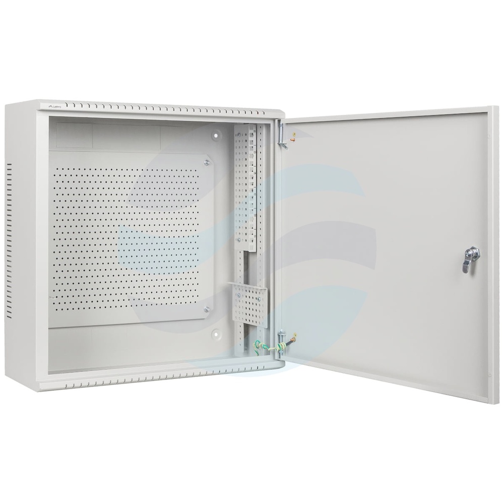 LANBERG WAF1-5203-06-00S Szafka instalacyjna rack 19" 6U+3U 540x200, wisząca niskoprofilowa, metalowa, złożona, szara 1