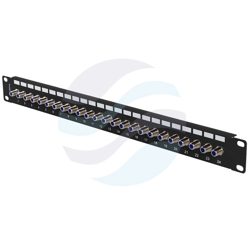 LANBERG PPRF-R624-B Panel pusty 24-port F, rack 19" 1U, czarny 1