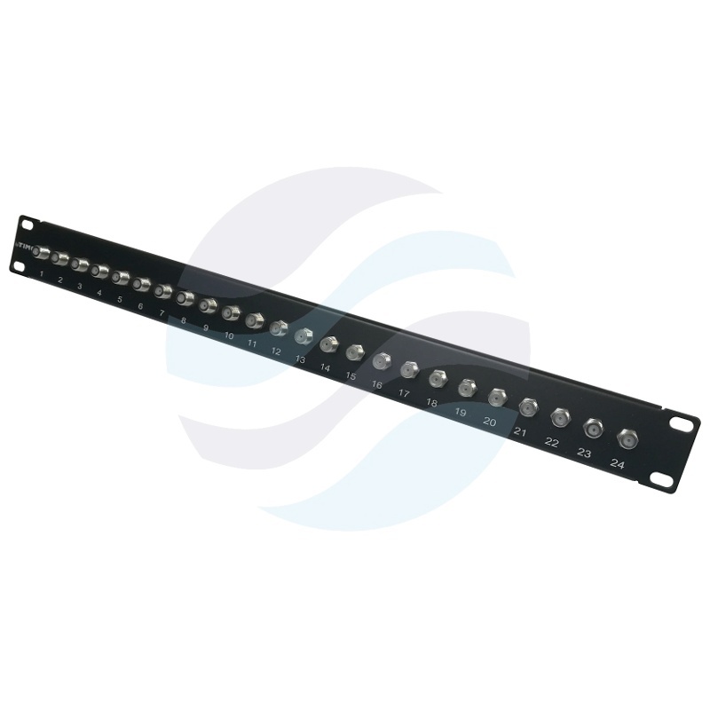Panel pusty 24-port, typu "F" rack 19" 1U 1