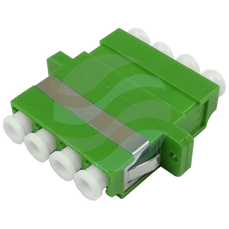 Adapter światłowodowy LC/APC Quad, zielony 1