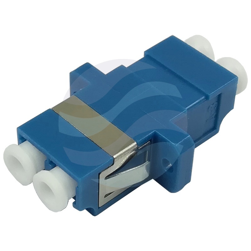Adapter światłowodowy SM LC/UPC duplex, niebieski 1