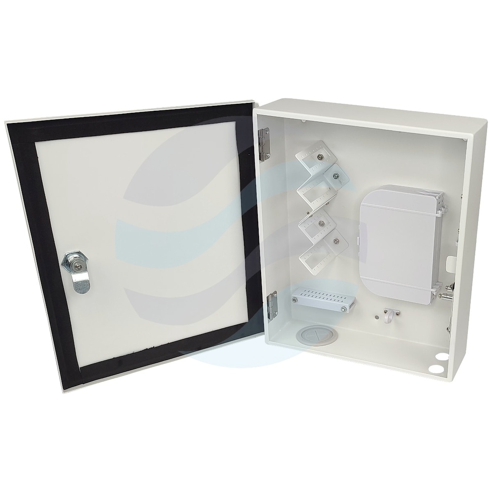 Tracom FOB-SFP16 Przełącznica światłowodowa naścienna 24x SC Simplex / LC Duplex, IP41, szara 1