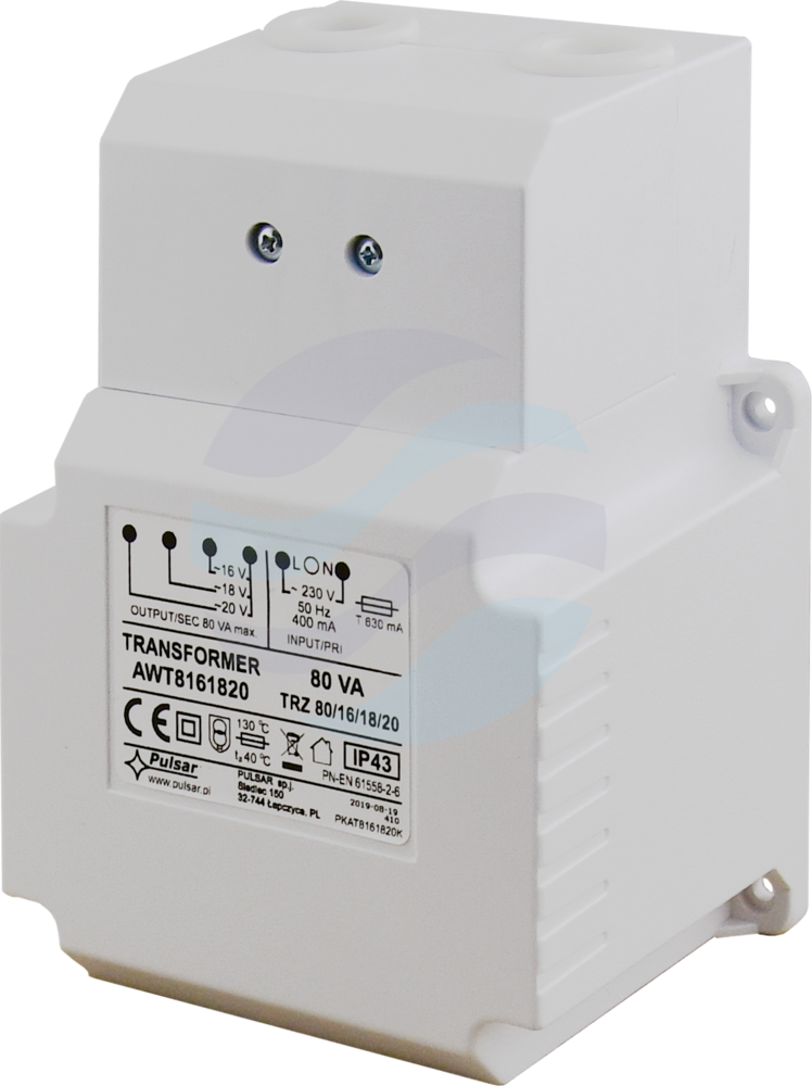 PULSAR AWT8161820 Transformator AC/AC TRZ 80VA/16V/18V/20V 1