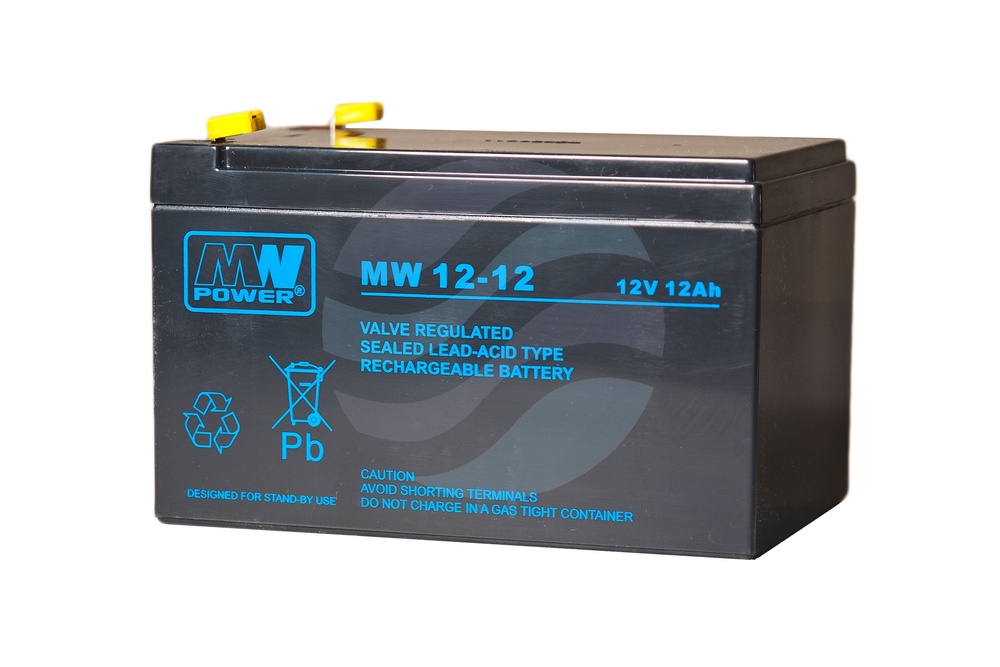 MW Power MW Akumulator AGM 12Ah/12V (98*94*151mm) Fast-on 187 (T1) 1