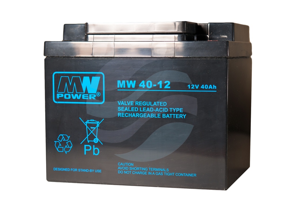 MW Power MW Akumulator AGM 40Ah/12V (198*166*171mm) śruba M6 (T16) 1
