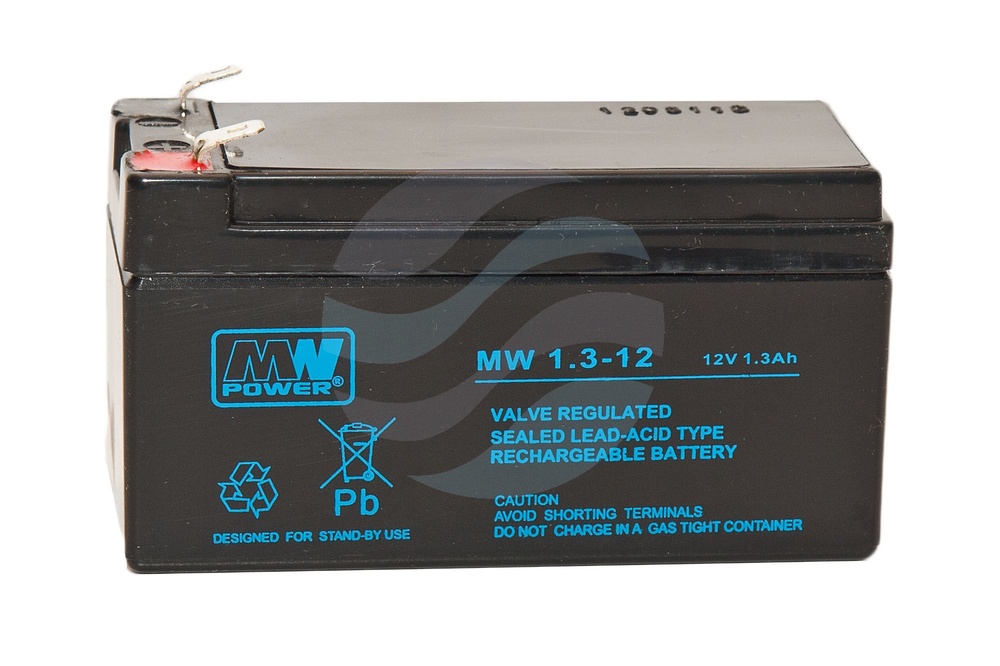 MW Power MW Akumulator AGM 1,3Ah/12V (97*43*59mm) Fast-on 187 (T1) 1