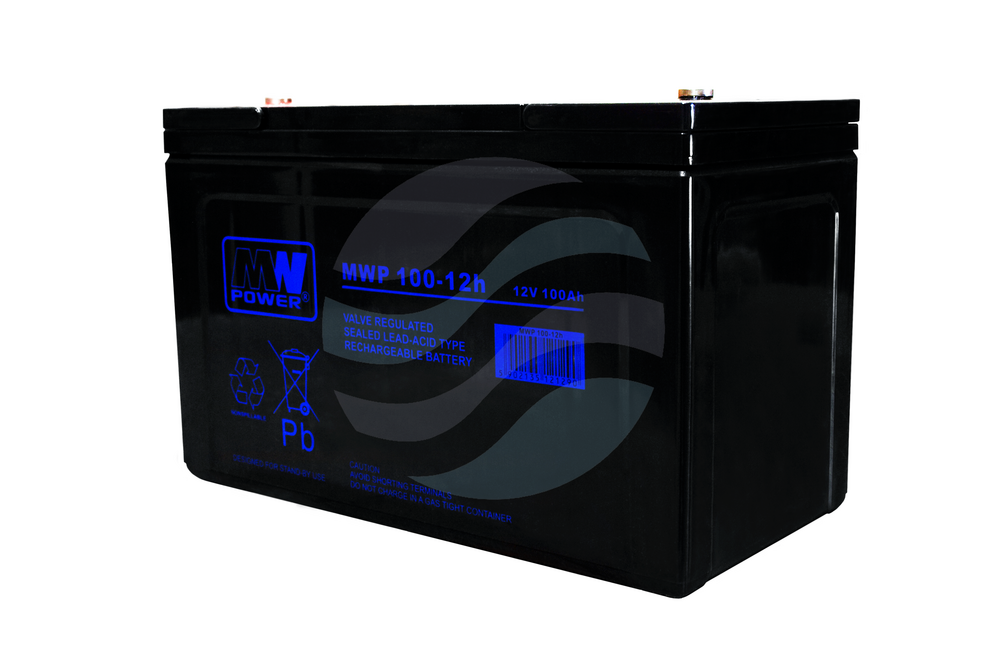 MW Power MW Akumulator AGM 100Ah/12V (338*172*215mm) śruba M6 (T16) 1