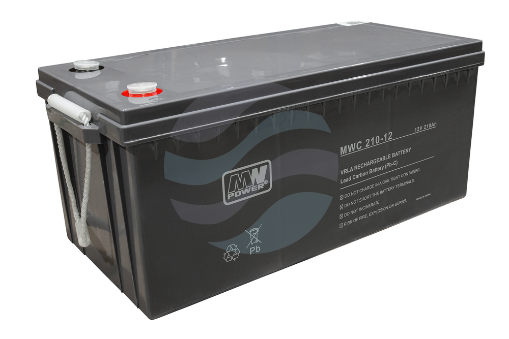 MW Power MWC Akumulator AGM 210Ah/12V (522*240*222mm) śruba M8 (T60) 1