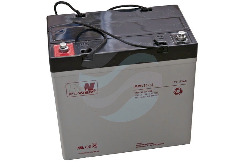 MW Power MWL Akumulator AGM 55Ah/12V (230*137*210mm) śruba M6 (T16) 1
