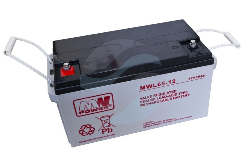 MW Power MWL Akumulator AGM 65Ah/12V (350*166*179mm) śruba M6 (T16) 1
