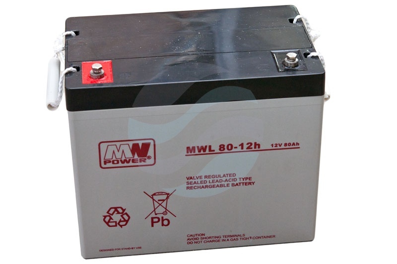 MW Power MWL Akumulator AGM 80Ah/12V (260*168*211mm) śruba M6 (T16) 1