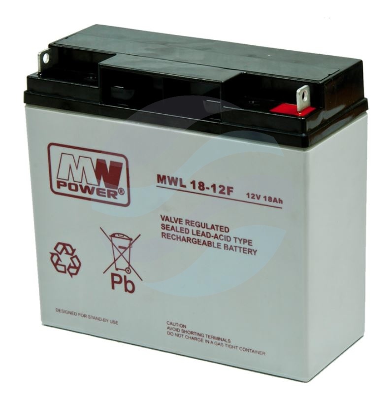 MW Power MWL Akumulator AGM 18Ah/12V (181*77*167mm) śruba M5 (T13) 1
