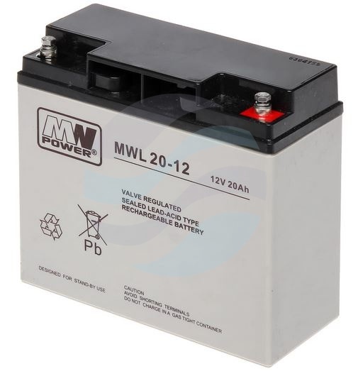 MW Power MWL Akumulator AGM 20Ah/12V (181*77*167mm) śruba M5 (T13) 1
