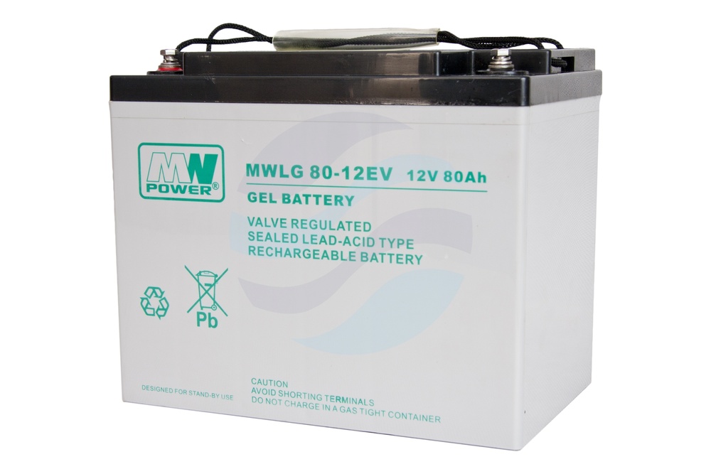 MW Power MWLG Akumulator Żelowy 80Ah/12V (260*168*215mm) śruba M6 (T16) 1