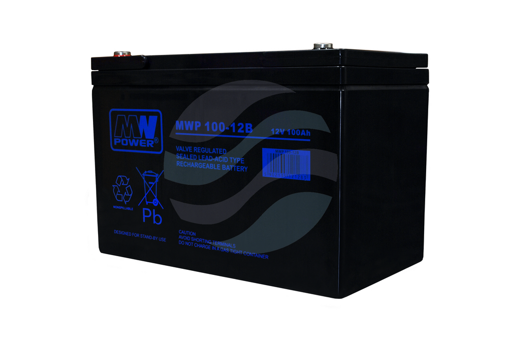 MW Power MWP Akumulator AGM 100Ah/12V (307*168*208mm) śruba M6 (T16) 1