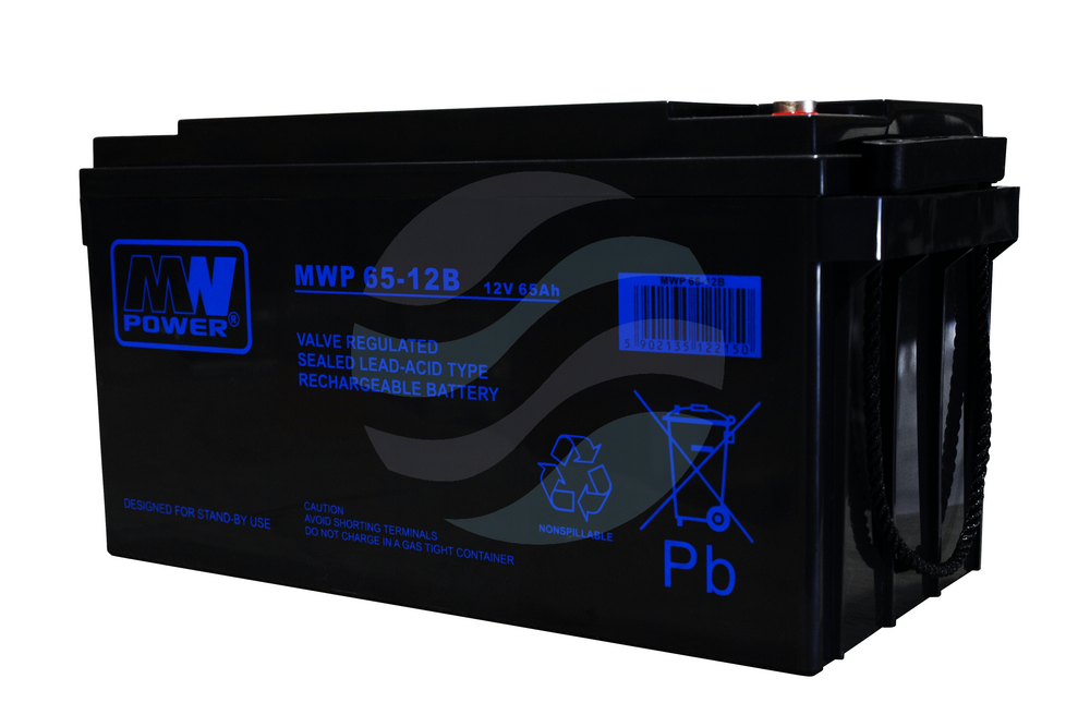 MW Power MWP Akumulator AGM 65Ah/12V (350*167*179mm) śruba M6 (T16) 1