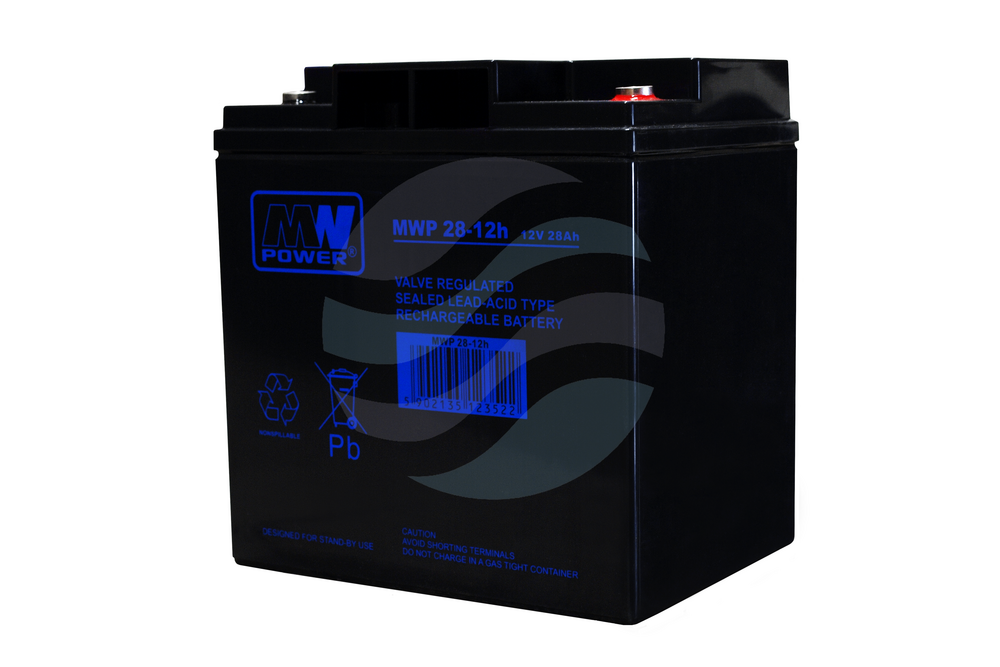 MW Power MWP Akumulator AGM 28Ah/12V (166*125*176mm) śruba M5 (T13) 1