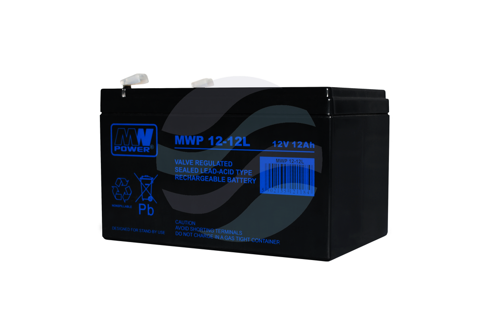 MW Power MWP Akumulator AGM 12Ah/12V (151*93*98mm) Fast-on 250 (T2) 1