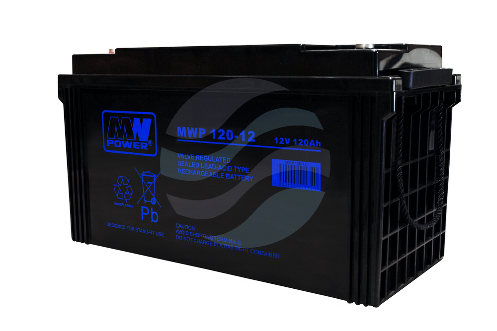 MW Power MWP Akumulator AGM 120Ah/12V (408*176*224mm) śruba M8 (T18) 1
