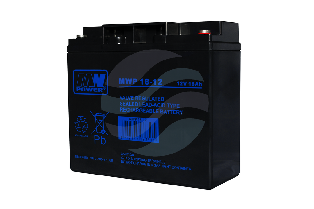MW Power MWP Akumulator AGM 18Ah/12V (181*76*167mm) śruba M5 (T13) 1