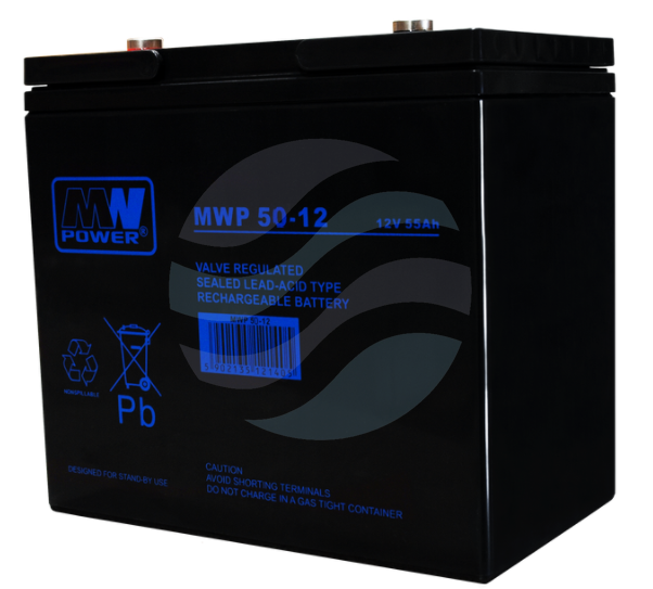 MW Power MWP Akumulator AGM 50Ah/12V (199*166*171mm) śruba M6 (T16) 1