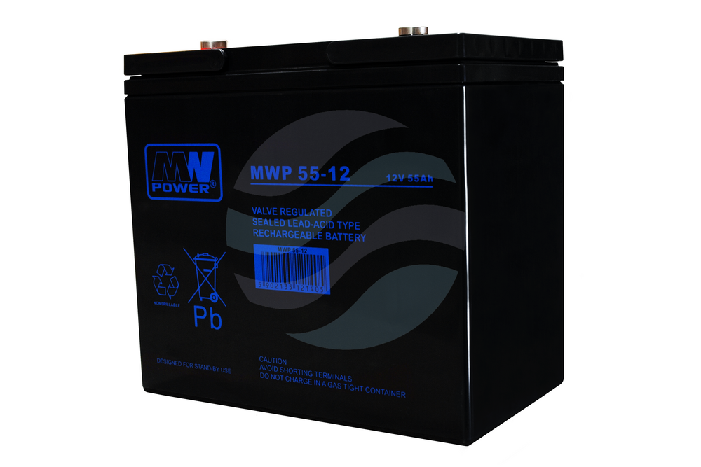 MW Power MWP Akumulator AGM 55Ah/12V (226*135*214mm) śruba M6 (T16) 1