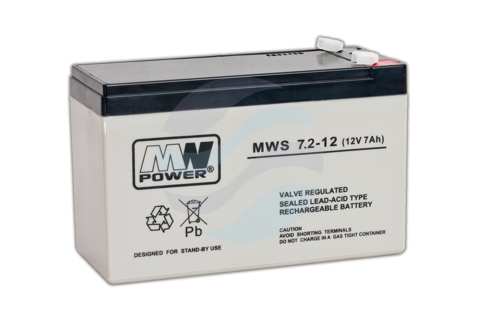 MW Power MWS Akumulator AGM 7,2Ah/12V (151*65*100mm) Fast-on 187 (T1) 1