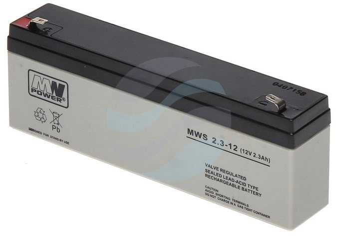 MW Power MWS Akumulator AGM 2,3Ah/12V (179*35*66mm) Fast-on 187 (T1) 1
