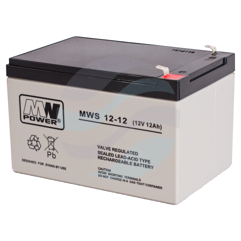 MW Power MWS Akumulator AGM 12Ah/12V (151*98*100mm) Fast-on 187 (T1) 1
