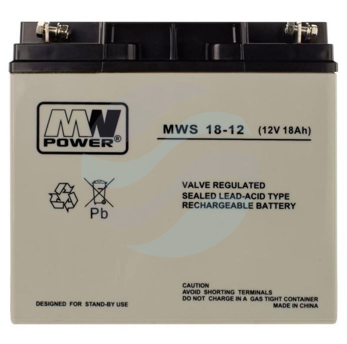 MW Power MWS Akumulator AGM 18Ah/12V (181*77*167mm) śruba M5 (T13) 1